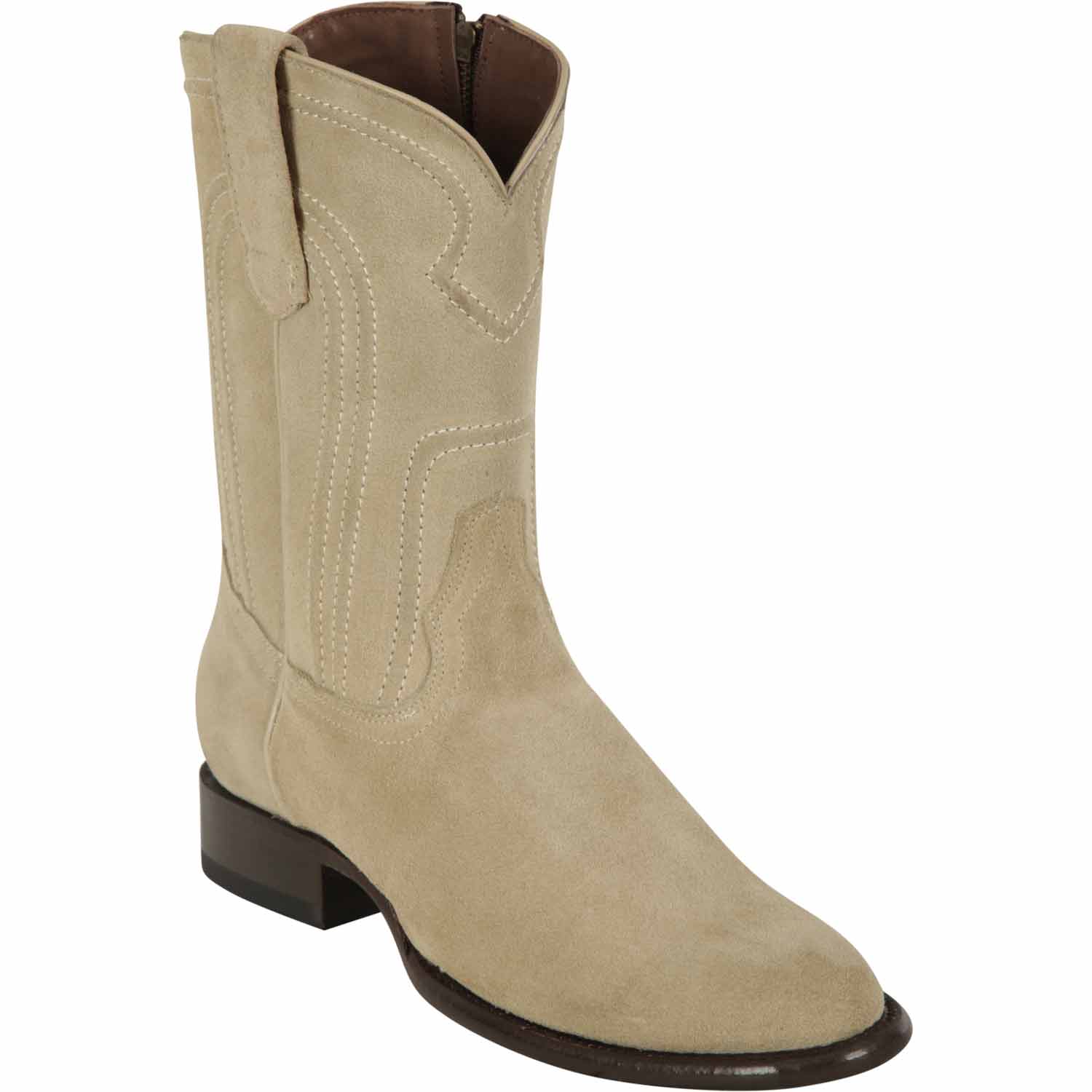 Men's Los Altos Original Suede Leather Boots Roper Toe with Zipper 1 LAB-69Z6611-060  - from alligatorwarehouse.com