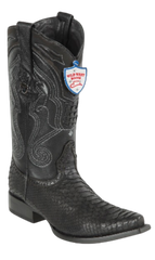 Bota de Pitón Original Horma Punta Recortada Wild West