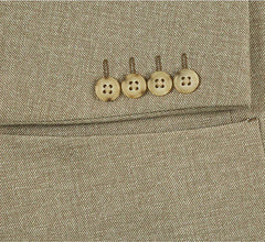 Half Canvas Slim Fit Blazer in Khaki