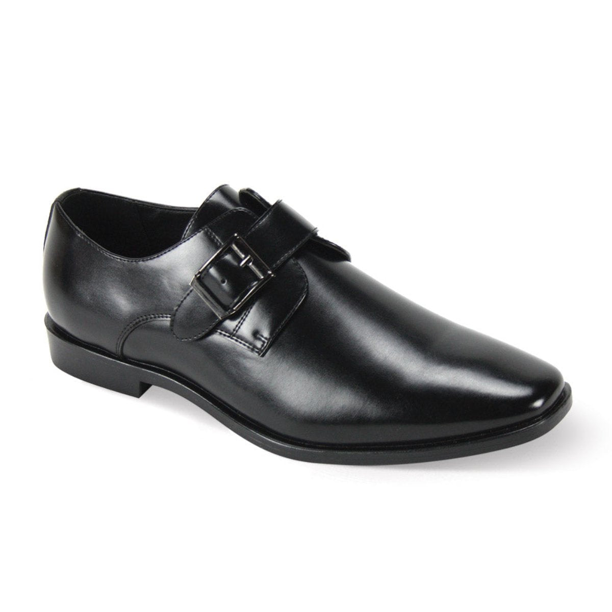 Antonio Cerrelli The Executive (Wide) Wide Monk Strap Dress Shoes 1 7013WIDE_BLACK_6.5W  - from alligatorwarehouse.com