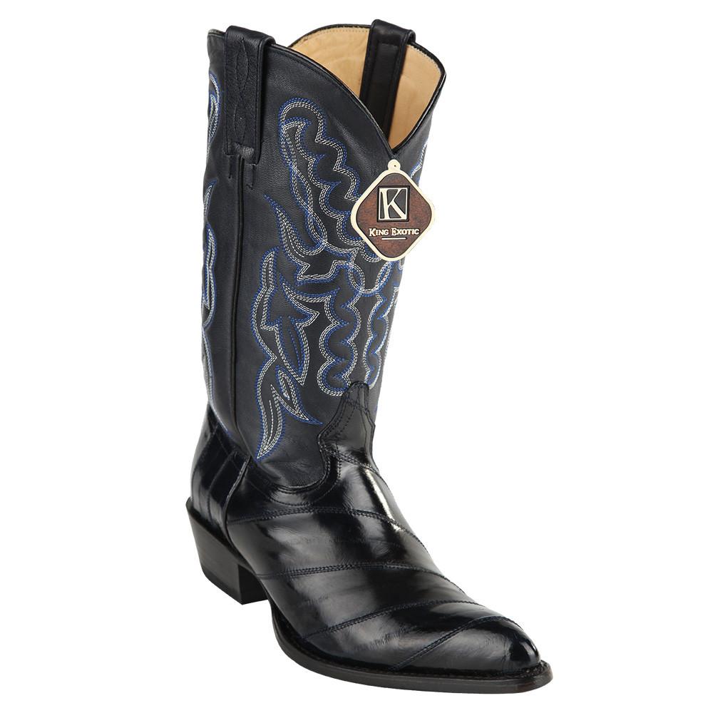 King Exotic Men's Eel Cowboy Boots J Toe King Exotic Men's Eel Cowboy Boots J Toe
