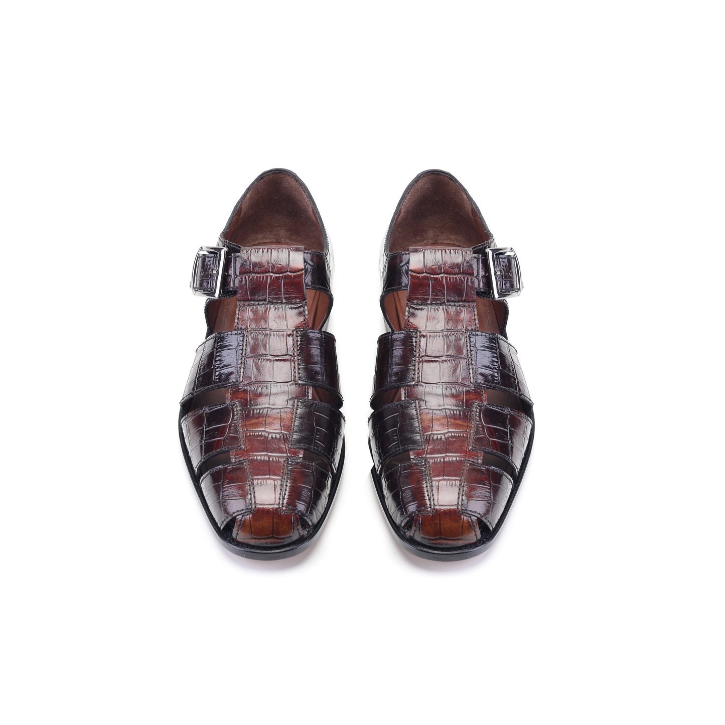 P00029- 8092 Close toe sandal- Brown