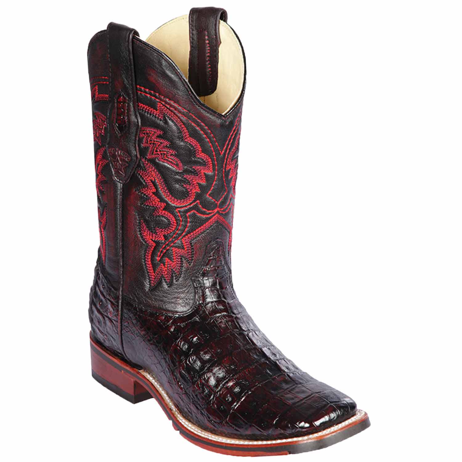 Botas de Cocodrilo Caiman Panza Horma Amplia 2 LAB-8268207-060  - from alligatorwarehouse.com