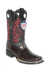 Wild West Botas de Armadillo Horma Rodeo Black Cherry