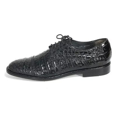 Los Altos Black Genuine Caiman Oxford