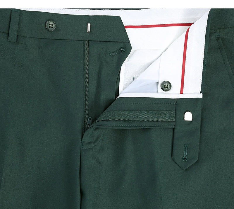 Vanderbilt Collection - Classic 2 Piece Suit 2 Buttons Regular Fit In Green 4 SO6201-9-CLASSIC  - from alligatorwarehouse.com
