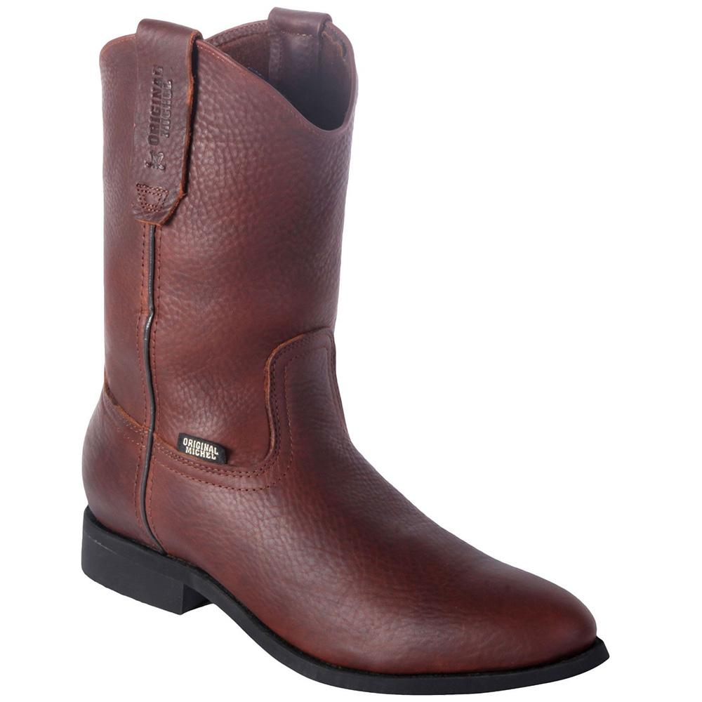 Original Michel Work Boots Leather Grisly Roper Toe 2   - from alligatorwarehouse.com