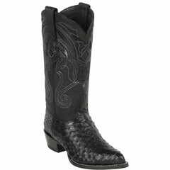 Black Ostrich Boot