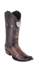 Wild West Botas de Avestruz Horma Dubai Faded Brown