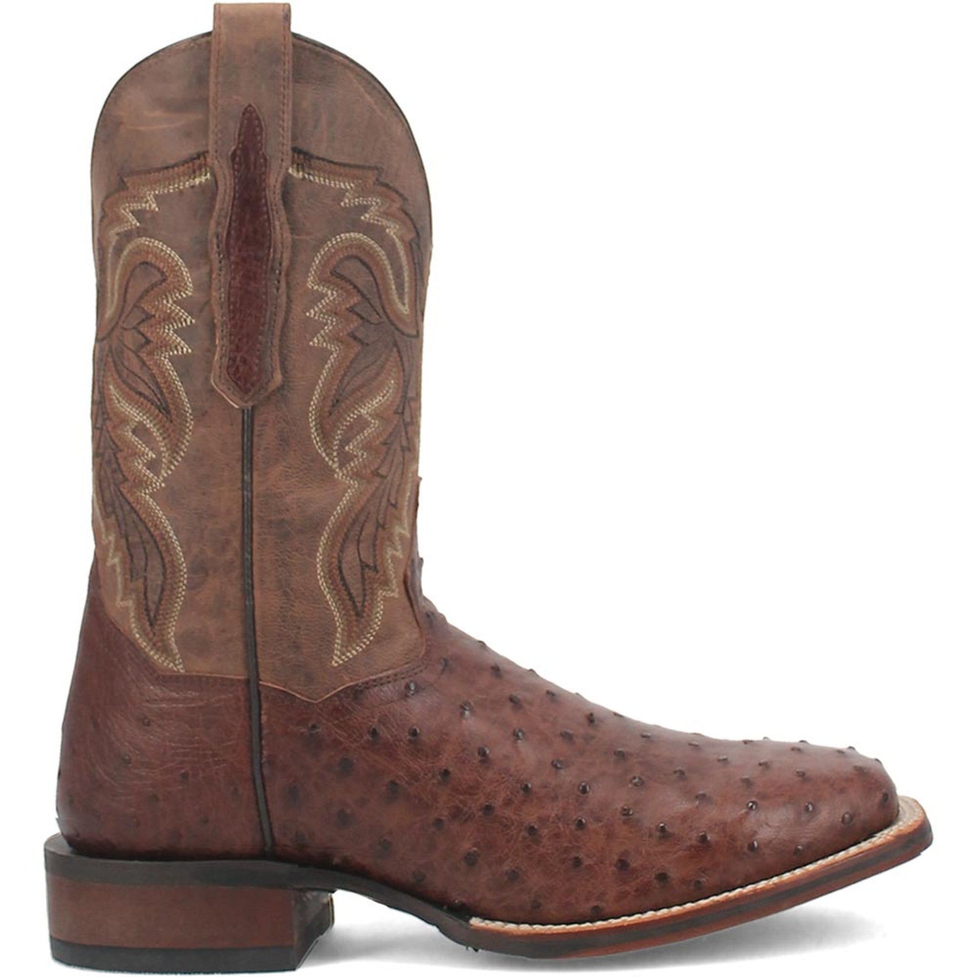 Dan Post Mens Alamosa Brown Genuine Ostrich 11 Square Toe Cowboy Certified Boot 2 DP3875_7_D  - from alligatorwarehouse.com