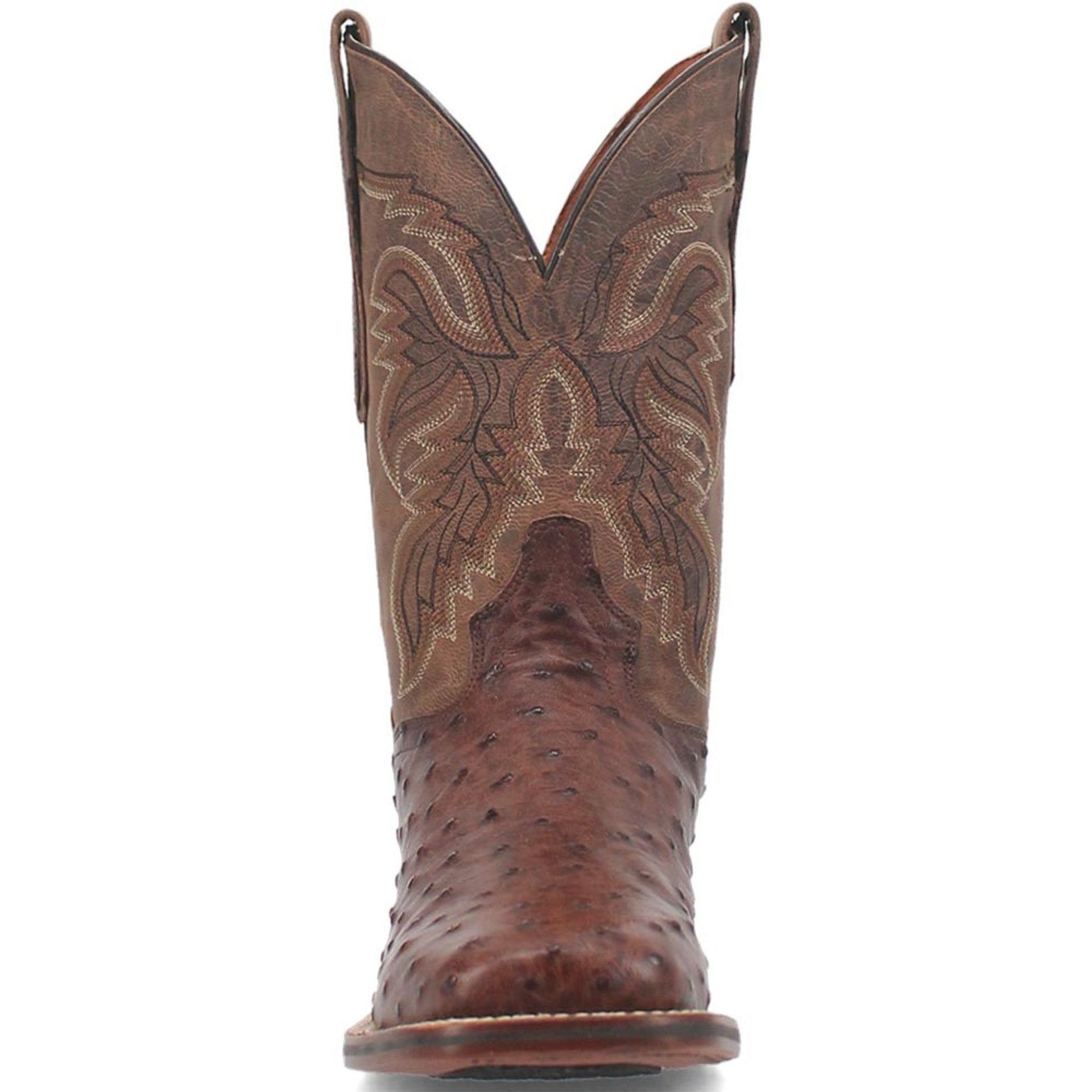 Dan Post Mens Alamosa Brown Genuine Ostrich 11 Square Toe Cowboy Certified Boot 6 DP3875_7_D  - from alligatorwarehouse.com