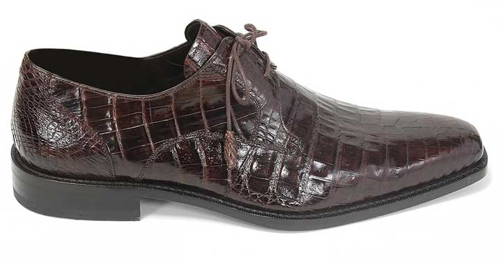 Anderson Crocodile Oxford Brown 2   - from alligatorwarehouse.com
