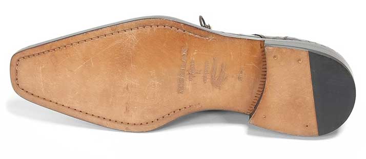 Anderson Crocodile Oxford Brown 4   - from alligatorwarehouse.com