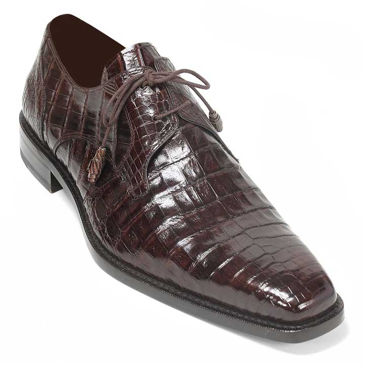 Anderson Crocodile Oxford Brown 1   - from alligatorwarehouse.com