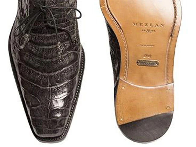 Anderson Crocodile Oxford Grey 2   - from alligatorwarehouse.com