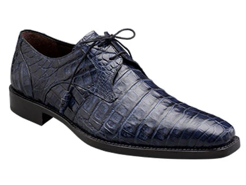 Anderson Crocodile Oxford Blue 1   - from alligatorwarehouse.com
