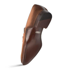 Mens' Sport Antique Suede Loafer By Mezlan Made In Spain Brand