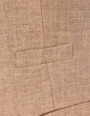 Mens Linen Suit For Beach Wedding - Summer Suit in Beige