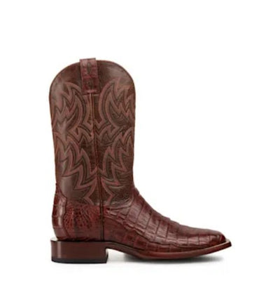 Dan Post Men's Kingsly Genuine Caiman Belly Square Toe Boots - Bay Apache 13 DP4807_7_D  - from alligatorwarehouse.com