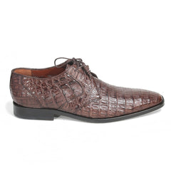 Los Altos Belly Brown Genuine All-Over Crocodile Shoes
