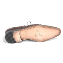 Los Altos Belly Brown Genuine All-Over Crocodile Shoes