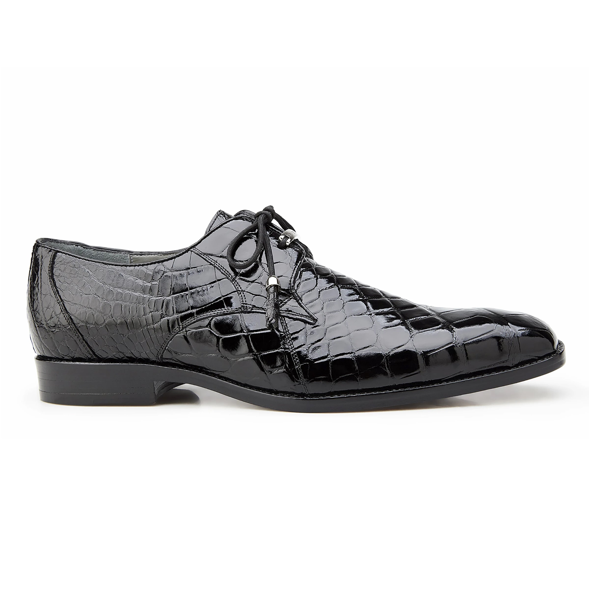 Mens Belvedere Lago Alligator Derby Dress Shoe in Grey Mens Belvedere Lago Alligator Derby Dress Shoe in Grey