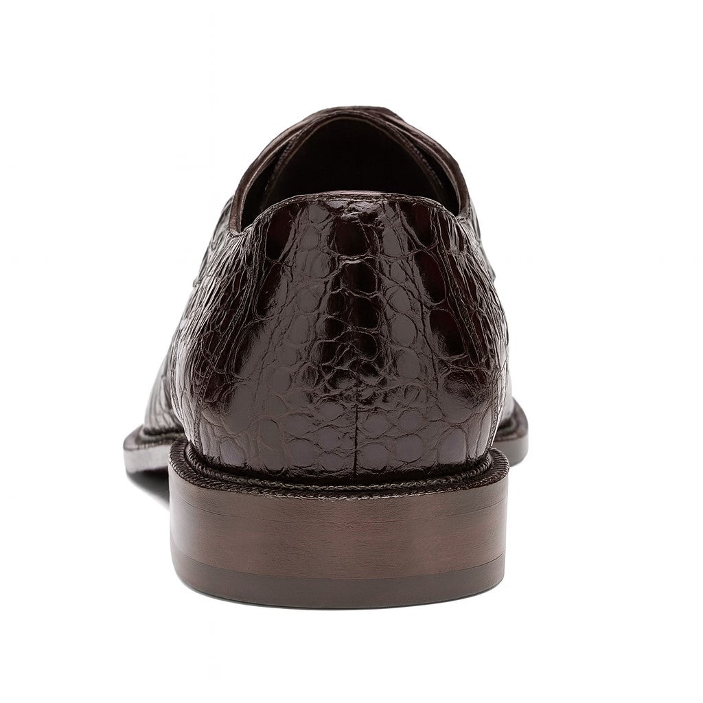 Belvedere Chapo Brown All-Over Genuine Exotic Hornback Crocodile Shoes 3 MEN 1465 BROWN-M-09  - from alligatorwarehouse.com