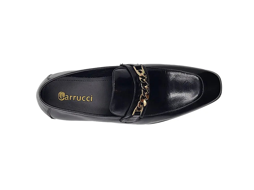 Beveled Squared Toe Loafer 3 KS2241-01BLACK75  - from alligatorwarehouse.com