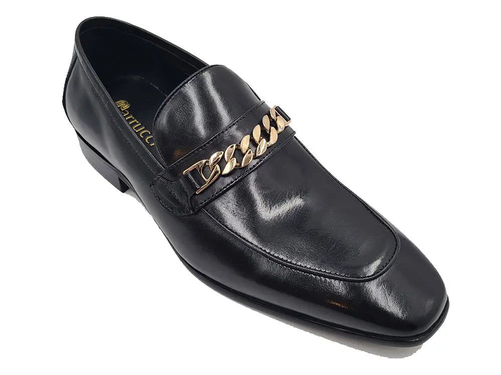 Beveled Squared Toe Loafer 4 KS2241-01BLACK75  - from alligatorwarehouse.com