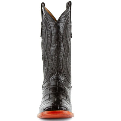 Ferinni Boot - Mens Dress Cowboy Boot  - Ferrini Men's Stallion Alligator Belly Boots Square Toe Black in Black 2 10793-04-080-D  - from alligatorwarehouse.com