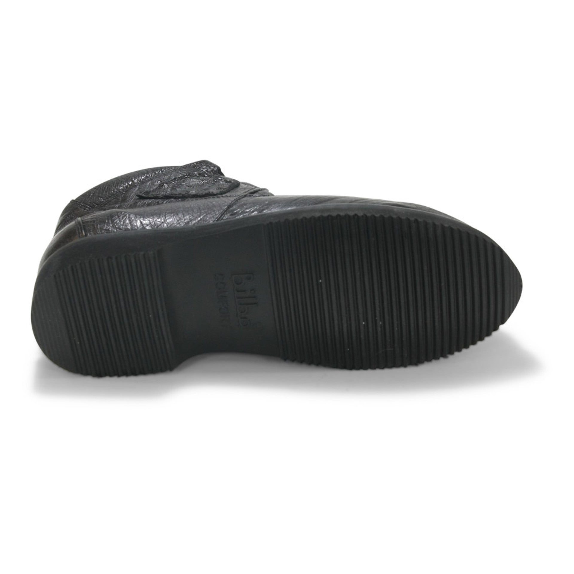 Los Altos Casual Black Caiman Belly & Ostrich Shoes 3   - from alligatorwarehouse.com