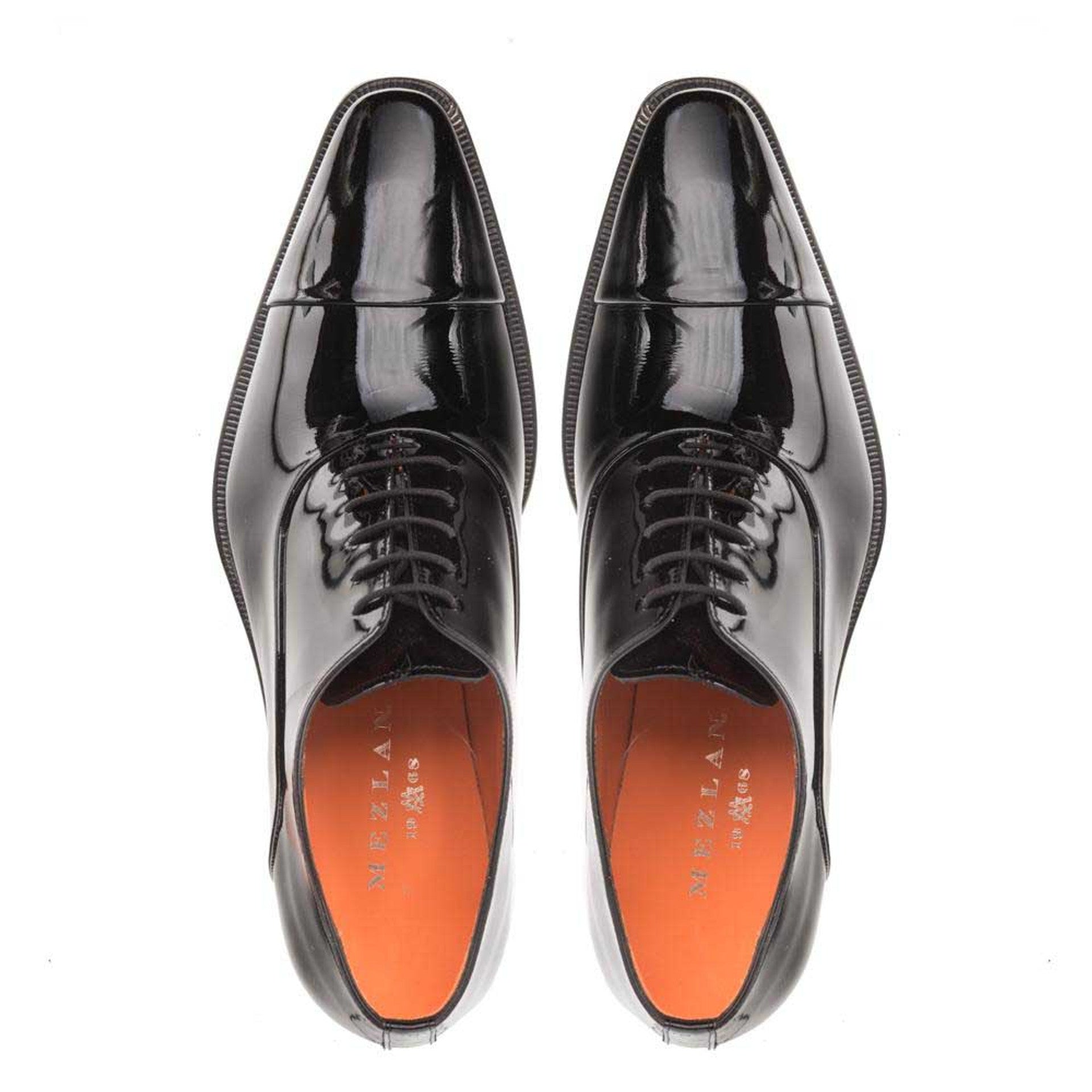 Black Patent Leather Formal Oxford By Mezlan Made In Spain Brand 4   - from alligatorwarehouse.com
