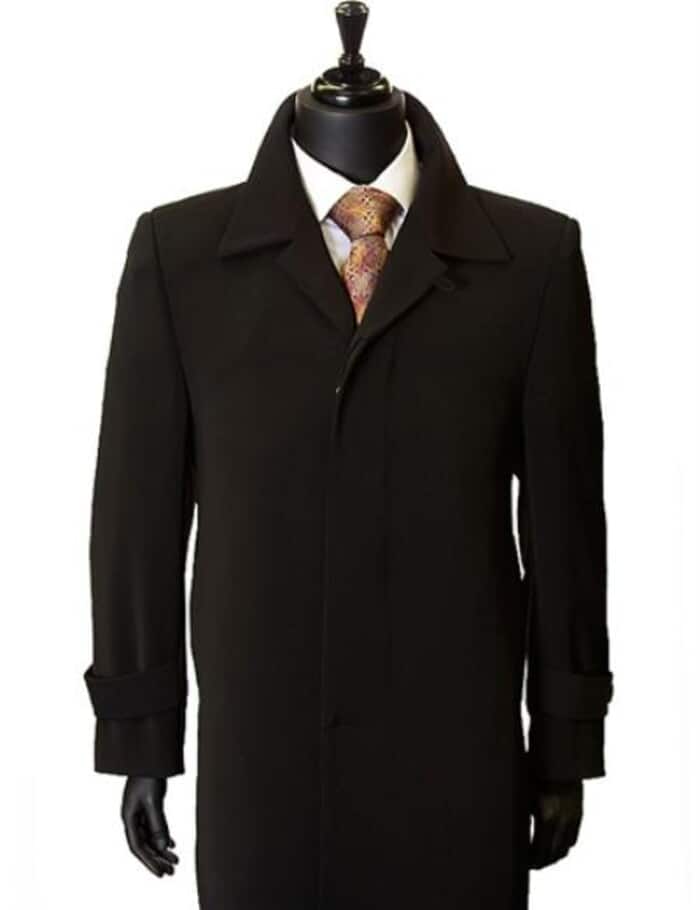 Ankle length overcoats for men Inch full length-Length Duster Dress Coat  Priced Available In Big & Tall Sizes Coat Dark color black Dress Top Coat 1   - from alligatorwarehouse.com