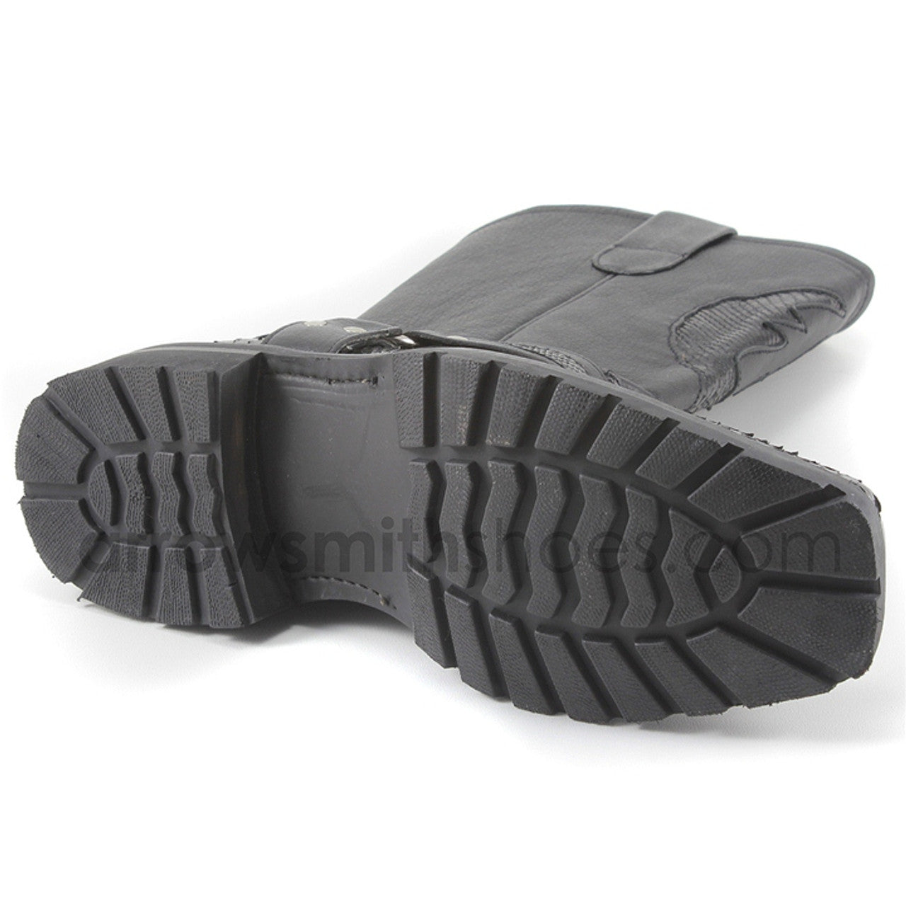 Los Altos Black Genuine Python Biker Boot 1   - from alligatorwarehouse.com