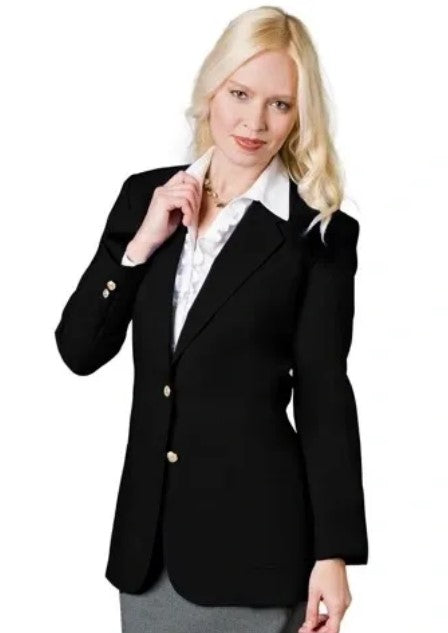Executive Apparel Ultralux Women's Black Blazer Jacket Executive Apparel Ultralux Women's Black Blazer Jacket