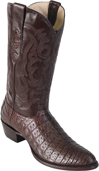 Original Black Caiman (Gator) Belly Skin Round Toe Boot 1   - from alligatorwarehouse.com