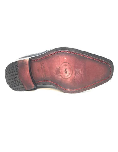 Los Altos Black Ostrich Quill Lace Up Dress Shoes 5   - from alligatorwarehouse.com