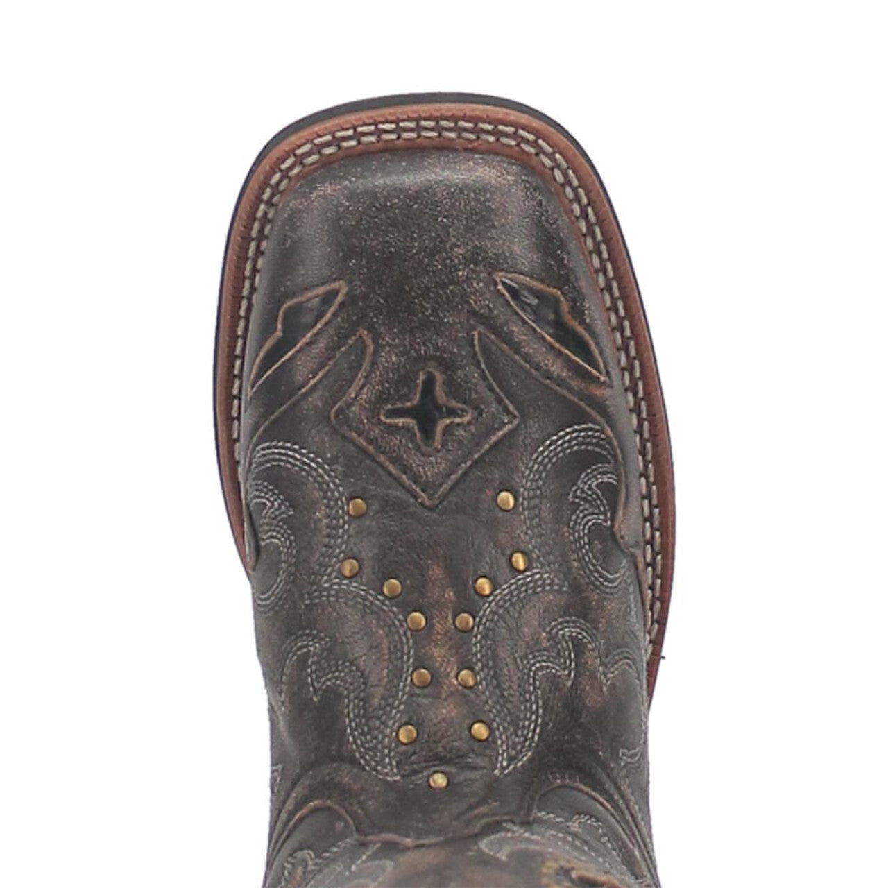 Laredo Spellbound Black Tan Broad Square Toe Women Boots Laredo Spellbound Black Tan Broad Square Toe Women Boots