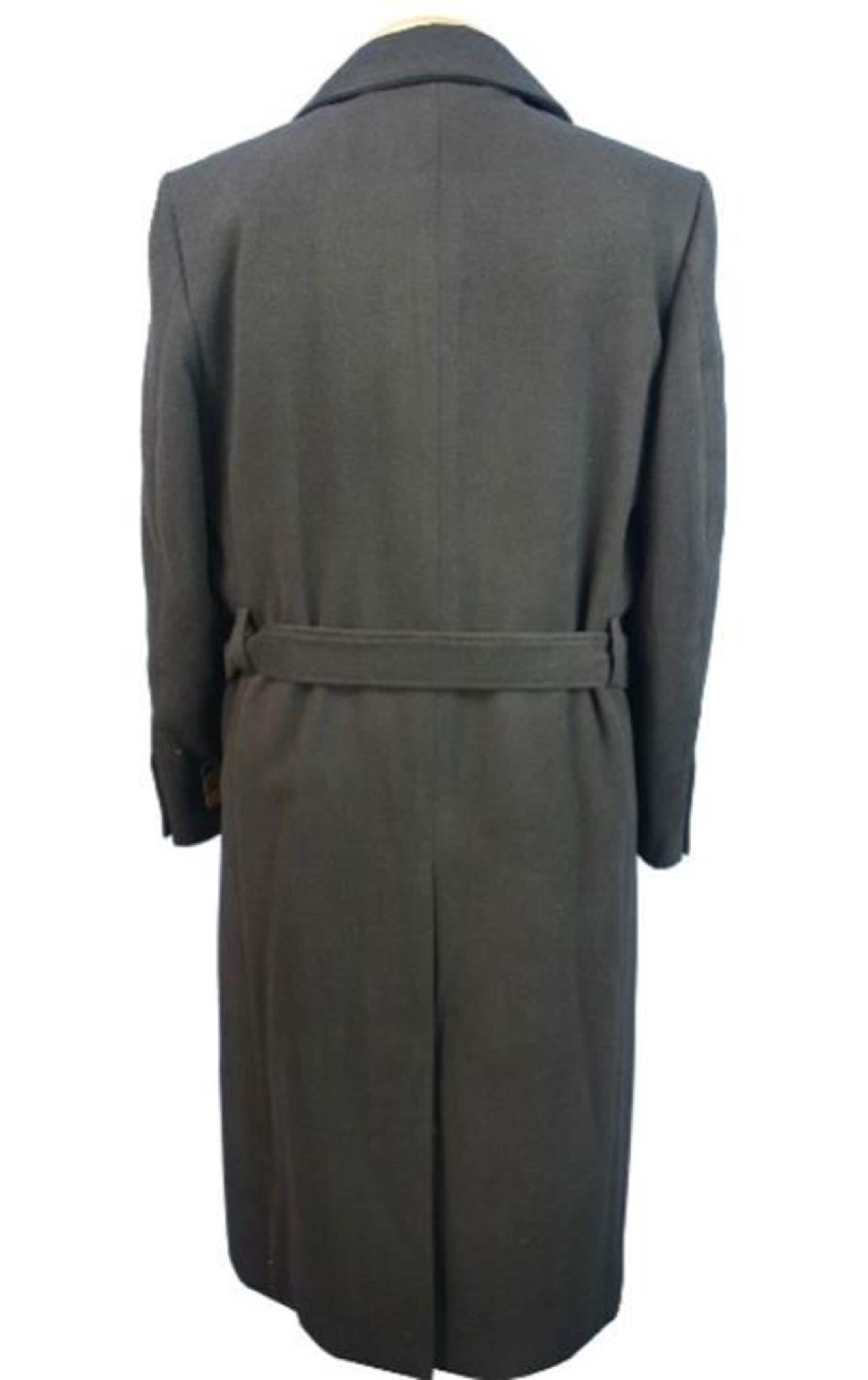 Blue Martini Aero Dark color black Full Length Wool fabric Blend Long men's Dress Topcoat - Winter coat 2   - from alligatorwarehouse.com