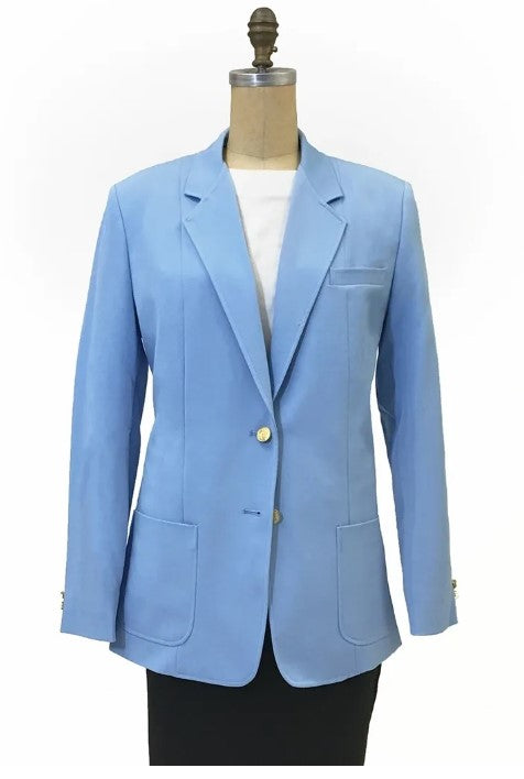 Executive Apparel Ultralux Women's Carolina Blue Blazer Jacket Executive Apparel Ultralux Women's Carolina Blue Blazer Jacket