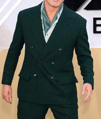 Brad Pitt Green Blazer
