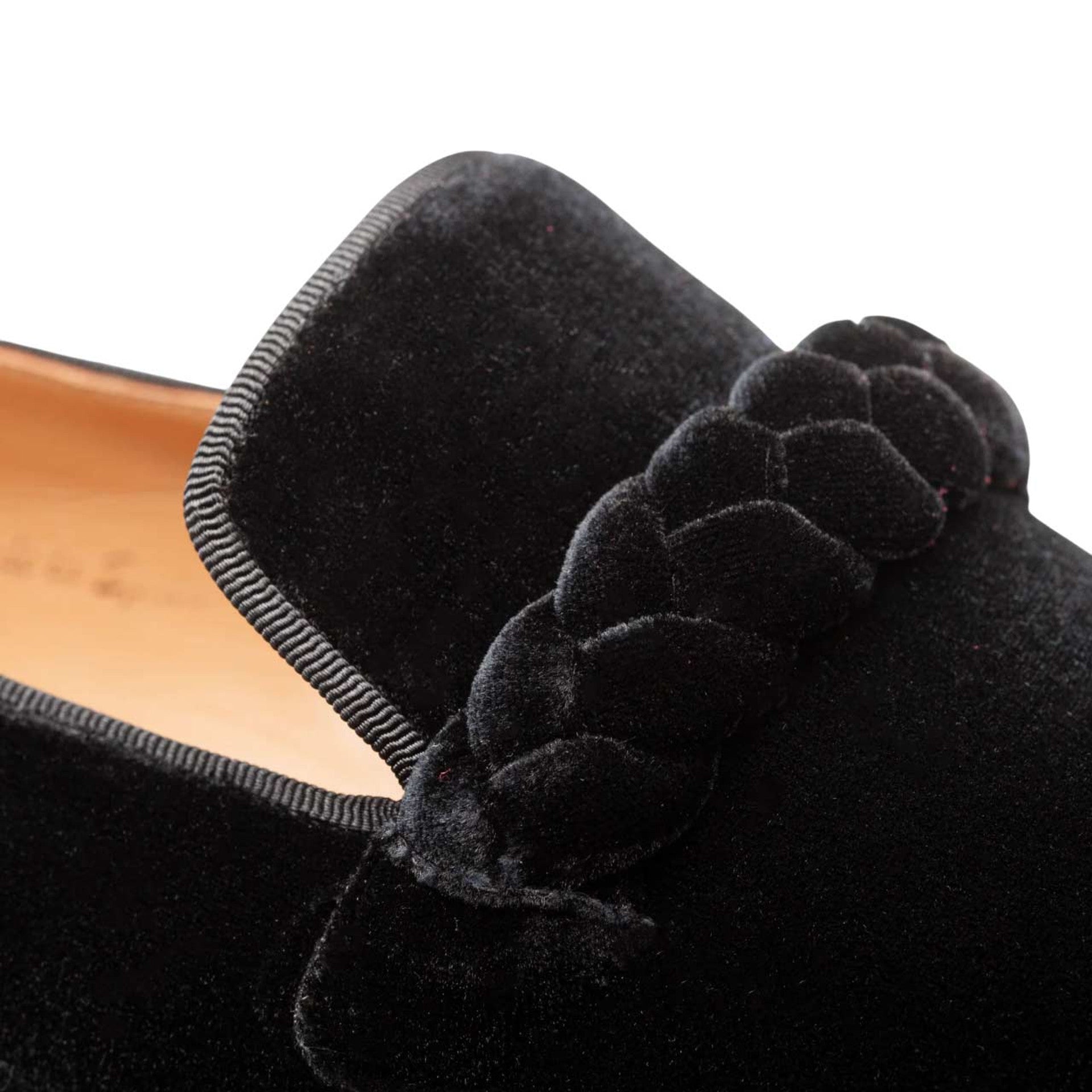 Men's Prima Braided Velvet Black Slip-On By Mezlan Made In Spain Brand 3   - from alligatorwarehouse.com