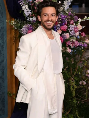Bridgerton Premiere Jonathan Bailey White Suit