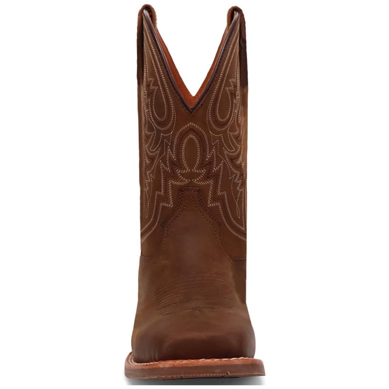 Dan Post Men's Brigston Brown Leather Broad Square Toe Western Boots Dan Post Men's Brigston Brown Leather Broad Square Toe Western Boots