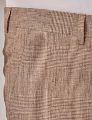 Mens Linen Suit For Beach Wedding - Summer Suit in Brown