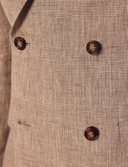 Mens Linen Suit For Beach Wedding - Summer Suit in Brown