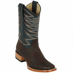 Los Altos Boots - Mens Dress Cowboy Boot - Low Priced Cowboy Boots Square Toe- in Brown