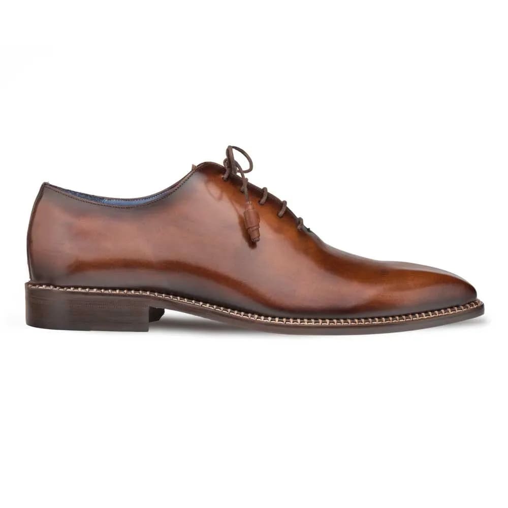 Mezlan Enterprise Brown Calfskin Men’s Plain Toe Shoe 2   - from alligatorwarehouse.com