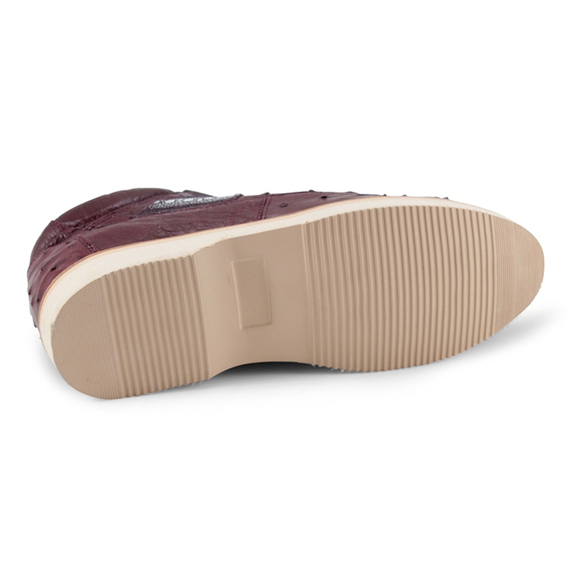 Los Altos Casual Burgundy Genuine Stingray / Ostrich Shoes 3   - from alligatorwarehouse.com