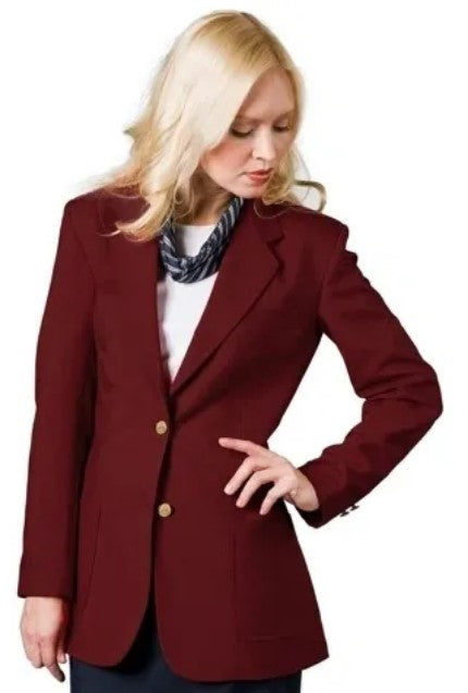 Executive Apparel Ultralux Women's Burgundy Blazer Jacket Executive Apparel Ultralux Women's Burgundy Blazer Jacket